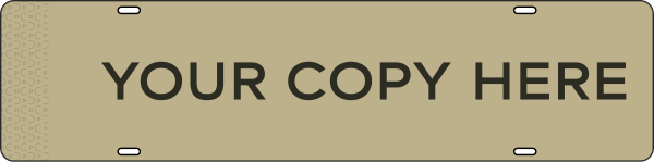 Custom Copy Sign Rider, 6h x 24w, Steel